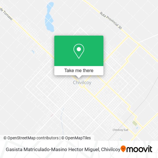 Mapa de Gasista Matriculado-Masino Hector Miguel