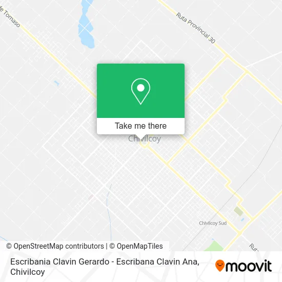 Escribania Clavin Gerardo - Escribana Clavin Ana map