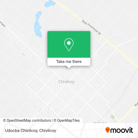 Udocba Chivilcoy map