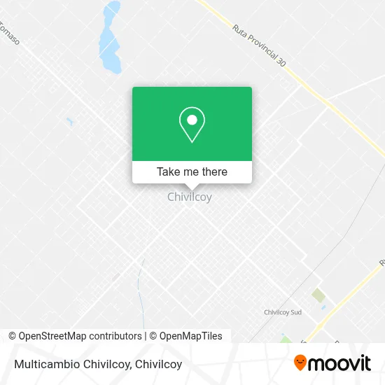 Multicambio Chivilcoy map
