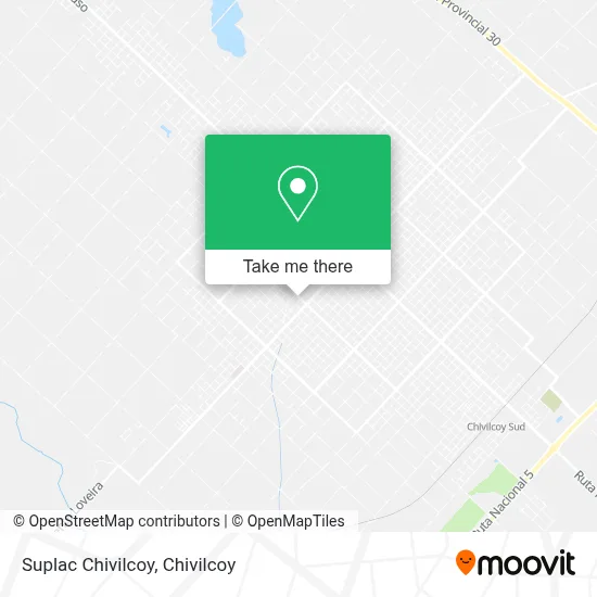 Suplac Chivilcoy map