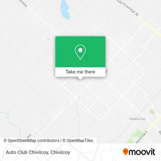 Auto Club Chivilcoy map