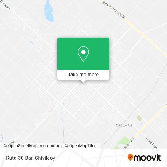 Ruta 30 Bar map