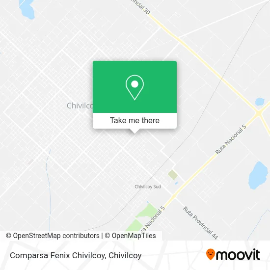 Comparsa Fenix Chivilcoy map