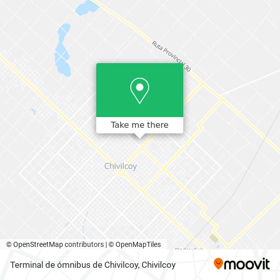 Terminal de ómnibus de Chivilcoy map