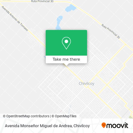 Mapa de Avenida Monseñor Miguel de Andrea