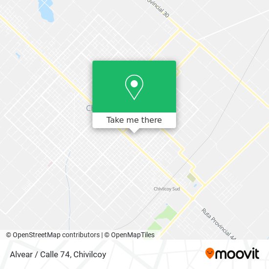 Mapa de Alvear / Calle 74