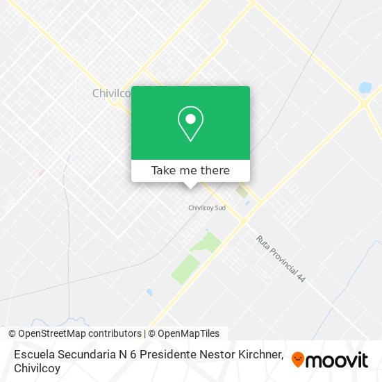 Escuela Secundaria N 6 Presidente Nestor Kirchner map
