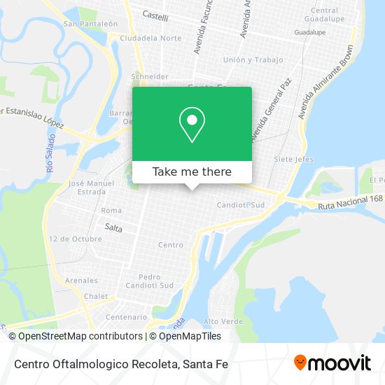 Centro Oftalmologico Recoleta map