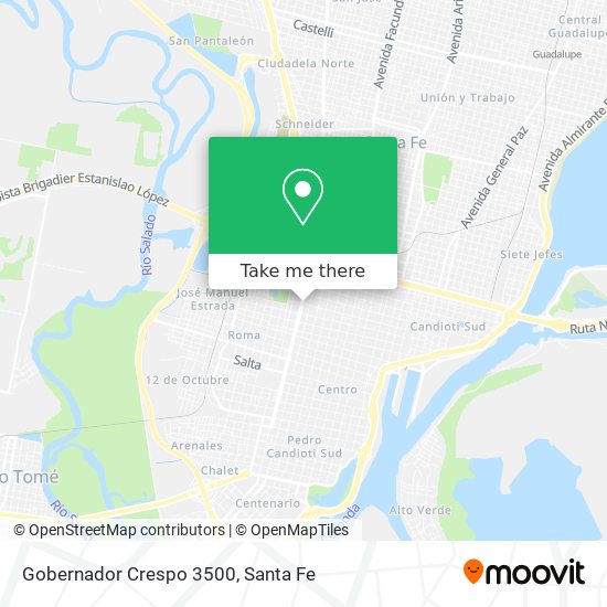 Gobernador Crespo 3500 map