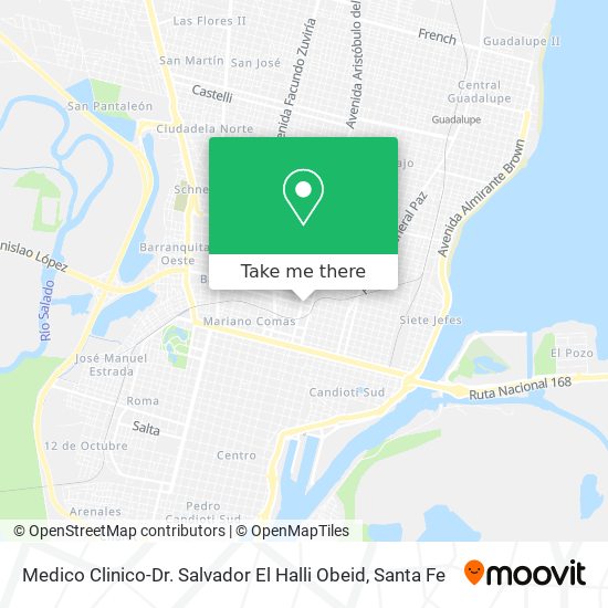 Medico Clinico-Dr. Salvador El Halli Obeid map