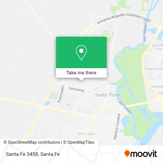 Santa Fe 3458 map