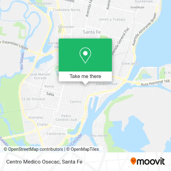 Centro Medico Osecac map