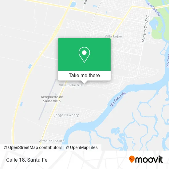 Calle 18 map