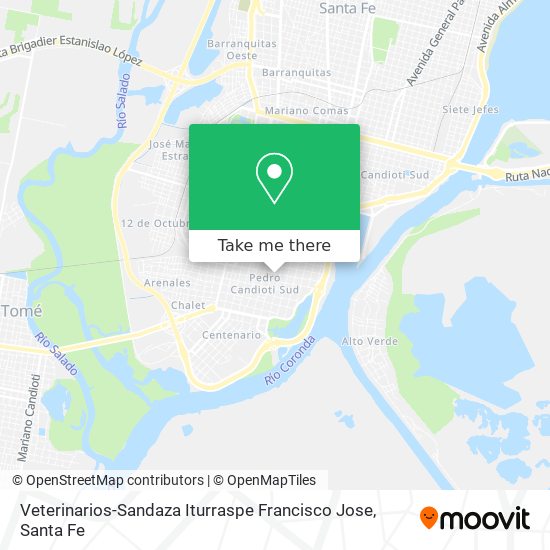 Veterinarios-Sandaza Iturraspe Francisco Jose map