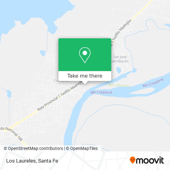 Los Laureles map