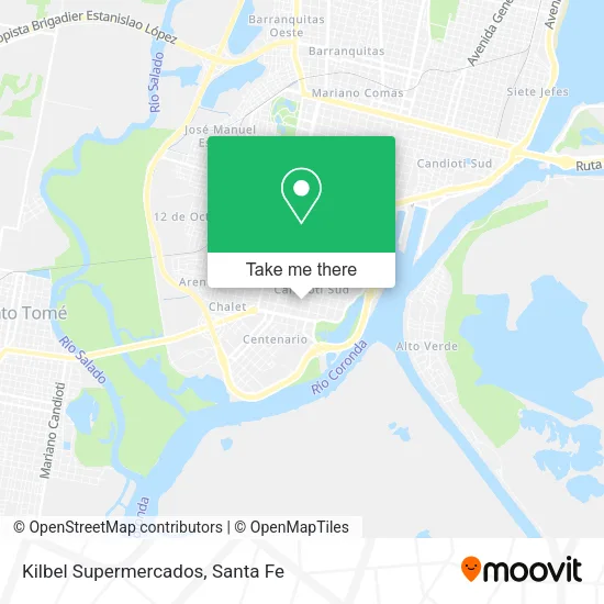 Kilbel Supermercados map