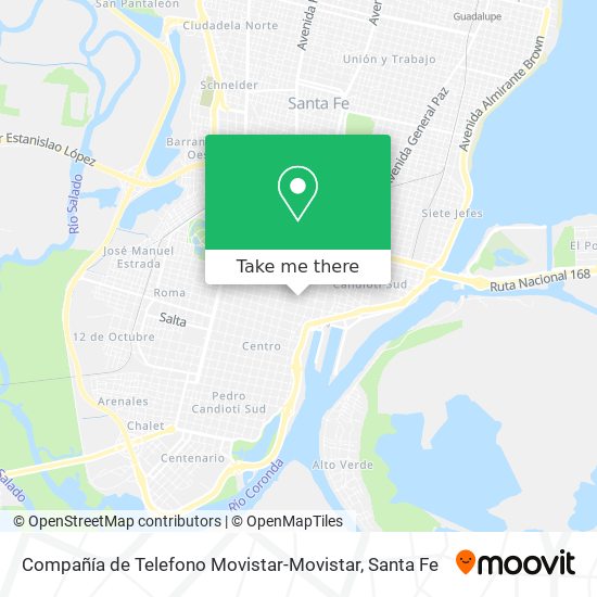 Compañía de Telefono Movistar-Movistar map