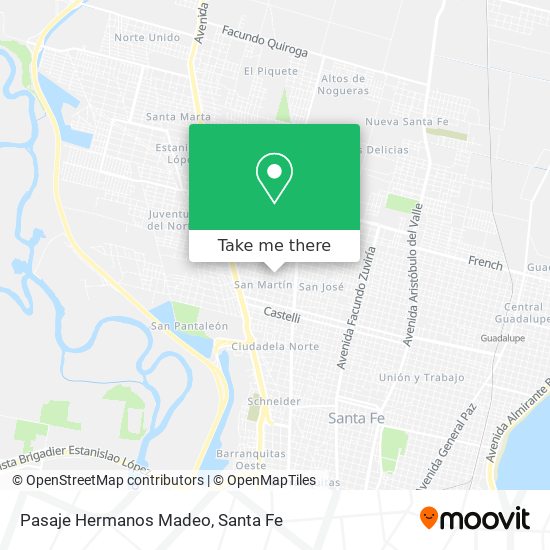 Mapa de Pasaje Hermanos Madeo