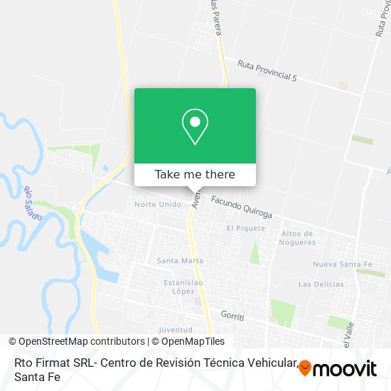 Rto Firmat SRL- Centro de Revisión Técnica Vehicular map