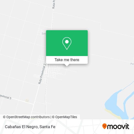 Cabañas El Negro map