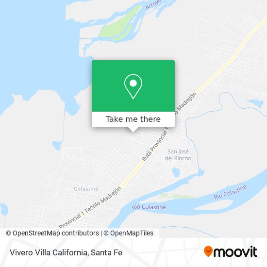Vivero Villa California map