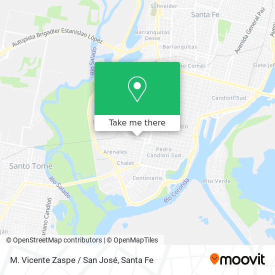 Mapa de M. Vicente Zaspe / San José