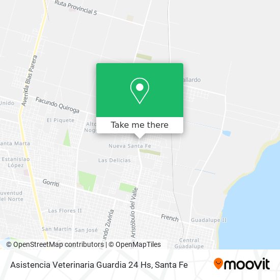 Asistencia Veterinaria Guardia 24 Hs map