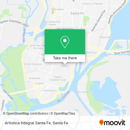 Artistica Integral Santa Fe map