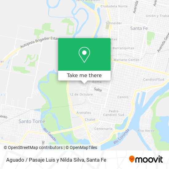 Aguado / Pasaje Luis y Nilda Silva map