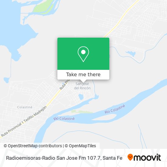 Radioemisoras-Radio San Jose Fm 107.7 map