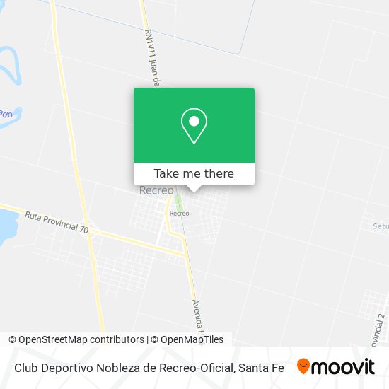 Club Deportivo Nobleza de Recreo-Oficial map