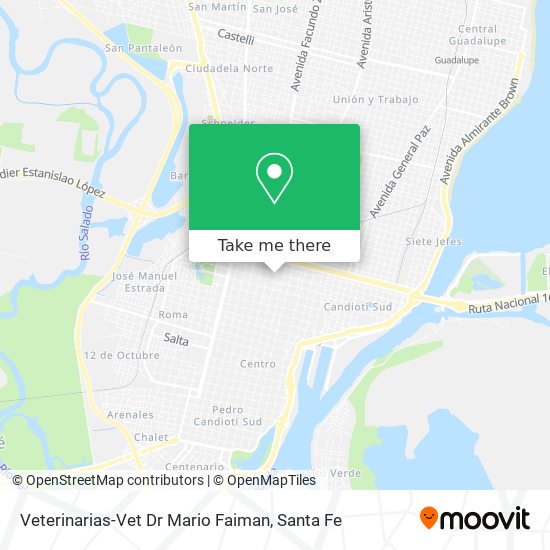 Mapa de Veterinarias-Vet Dr Mario Faiman