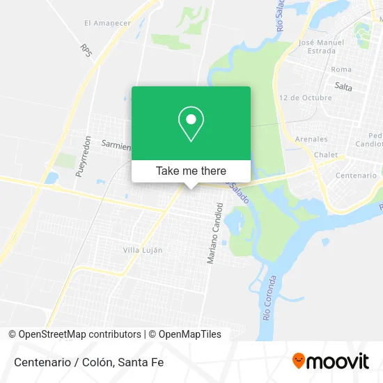 Centenario / Colón map