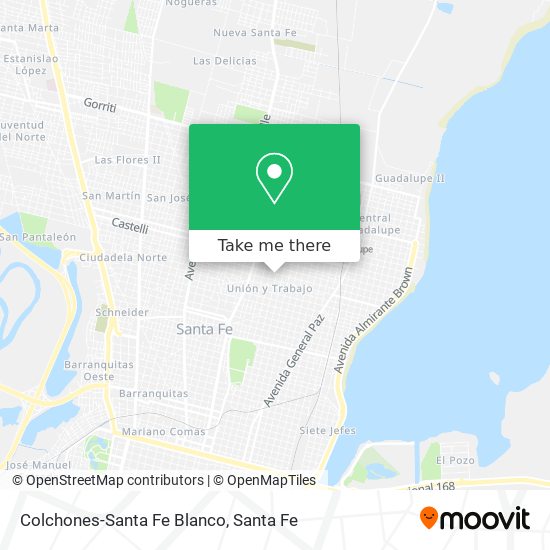 Colchones-Santa Fe Blanco map