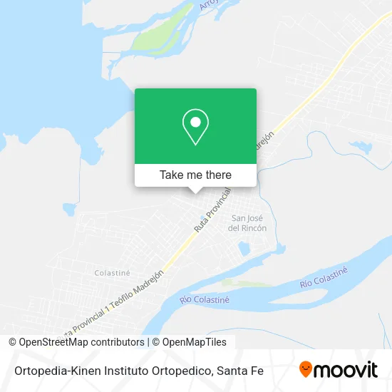 Ortopedia-Kinen Instituto Ortopedico map