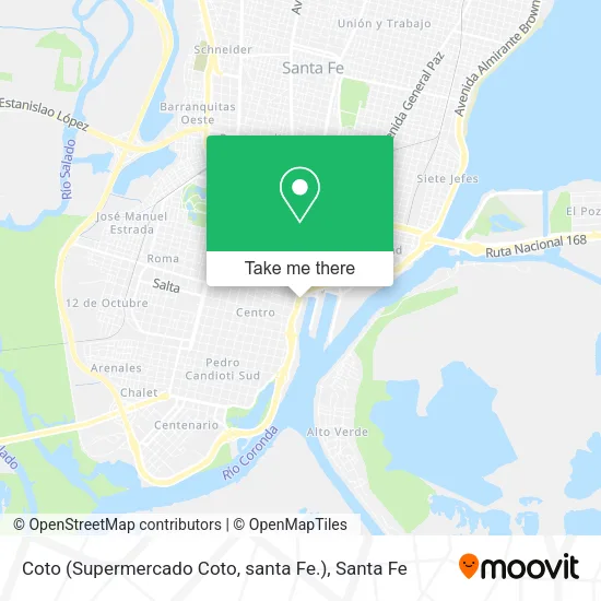 Mapa de Coto (Supermercado Coto, santa Fe.)