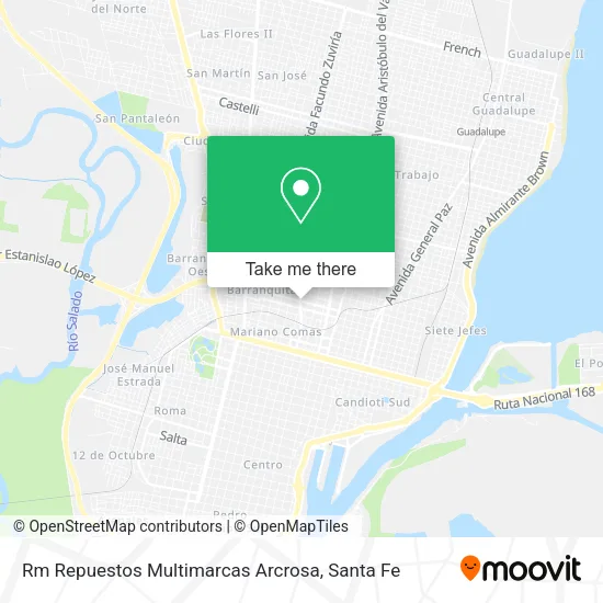 Rm Repuestos Multimarcas Arcrosa map