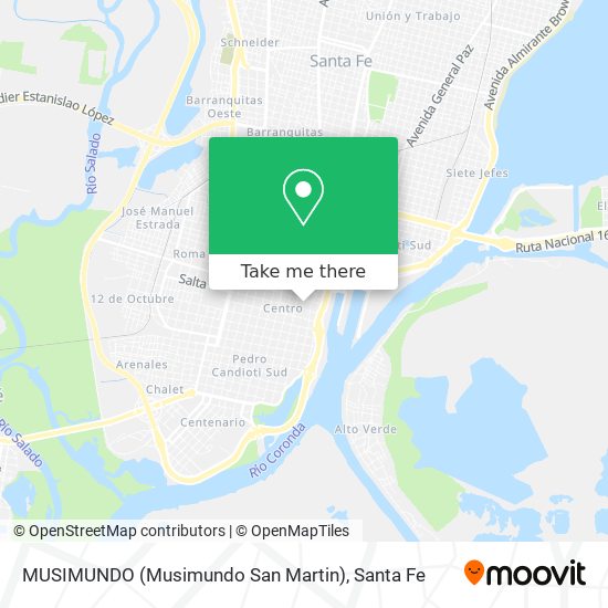 Mapa de MUSIMUNDO (Musimundo San Martin)