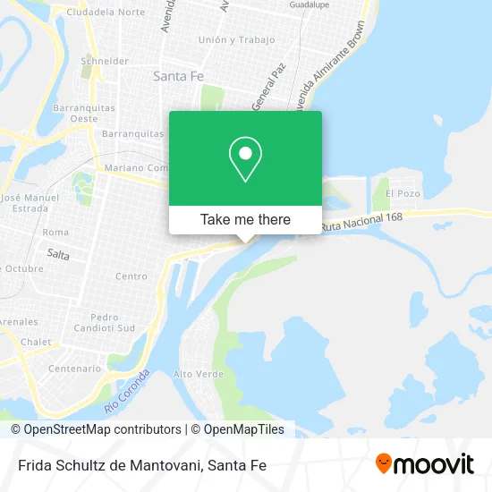 Frida Schultz de Mantovani map
