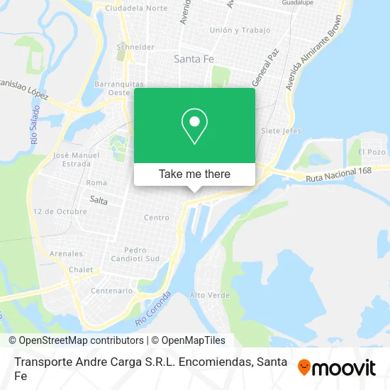 Mapa de Transporte Andre Carga S.R.L. Encomiendas