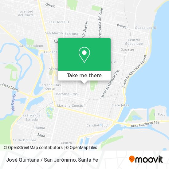José Quintana / San Jerónimo map