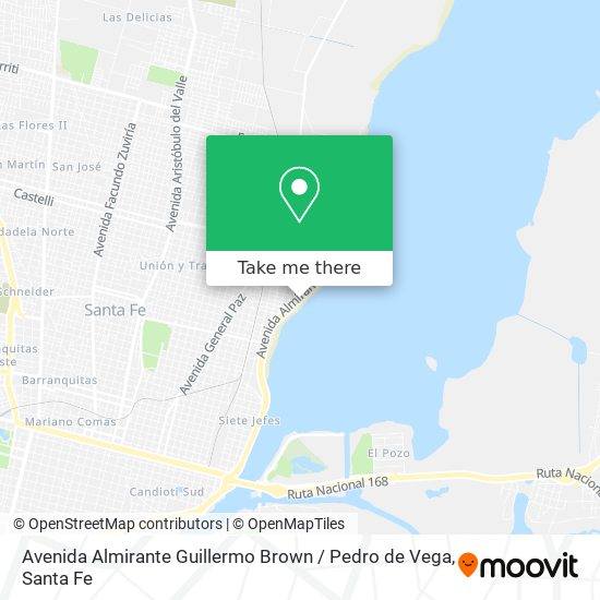 Mapa de Avenida Almirante Guillermo Brown / Pedro de Vega