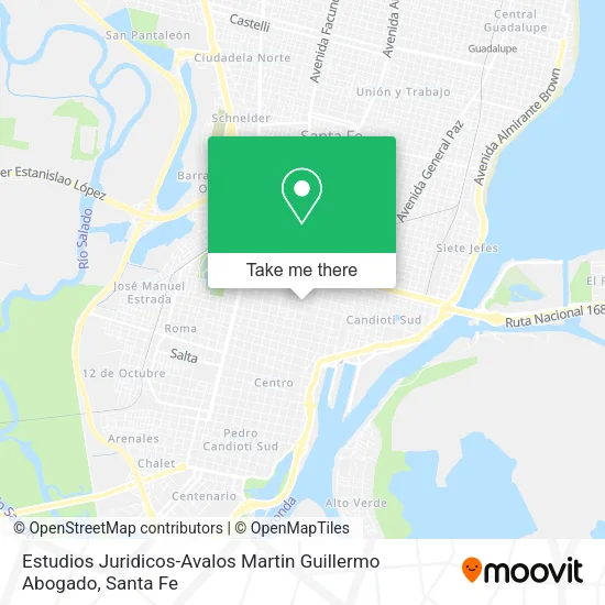 Estudios Juridicos-Avalos Martin Guillermo Abogado map