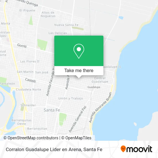 Corralon Guadalupe Lider en Arena map