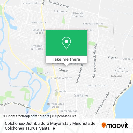 Mapa de Colchones-Distribuidora Mayorista y Minorista de Colchones Taurus