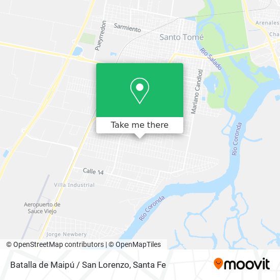 Batalla de Maipú / San Lorenzo map