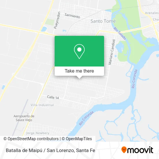 Batalla de Maipú / San Lorenzo map
