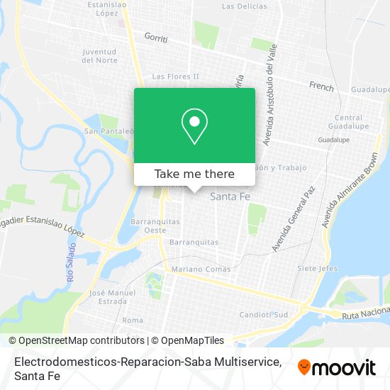 Electrodomesticos-Reparacion-Saba Multiservice map