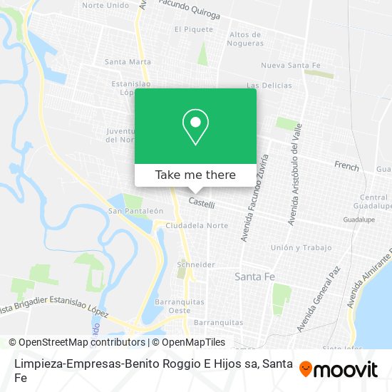 Mapa de Limpieza-Empresas-Benito Roggio E Hijos sa